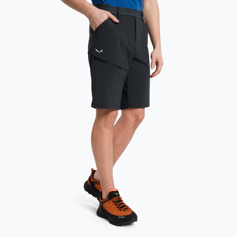Pantaloncini da trekking da uomo Salewa Puez 3 nero out
