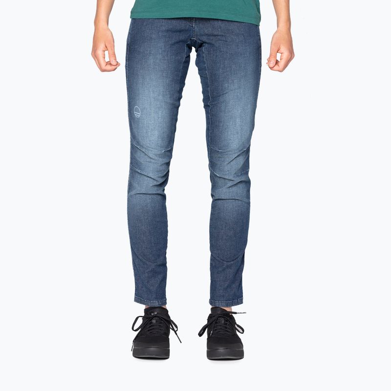 Pantaloni da arrampicata da donna Wild Country Session Denim jeans blu chiaro