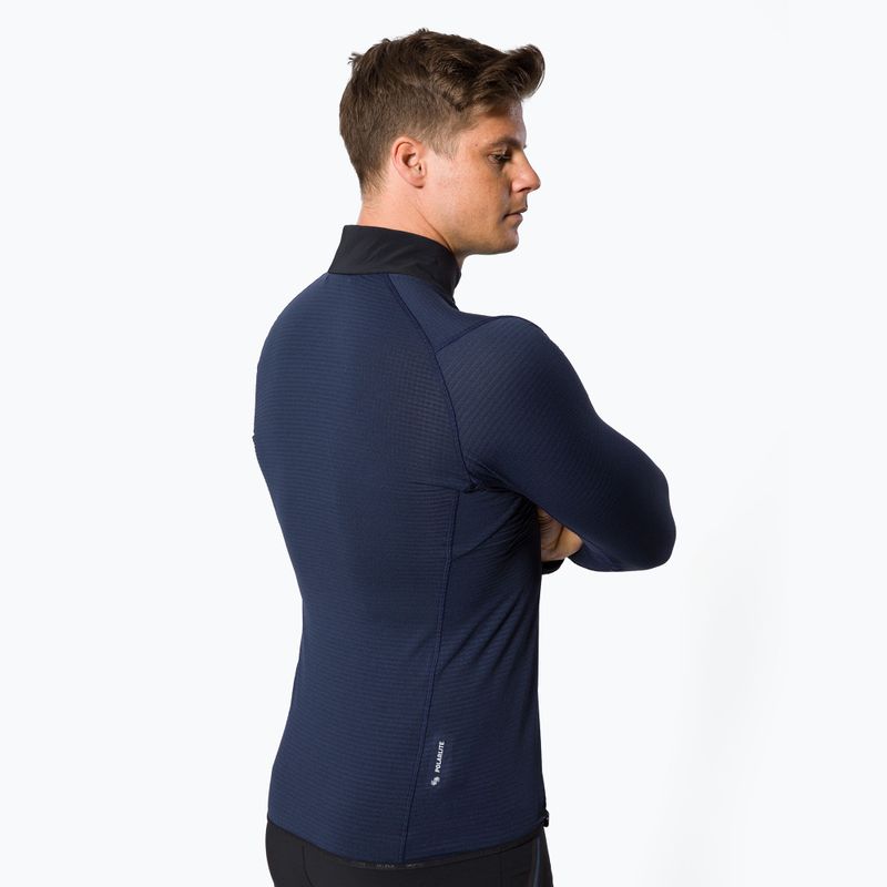 Felpa trekking uomo Salewa Pedroc premium navy melange 3