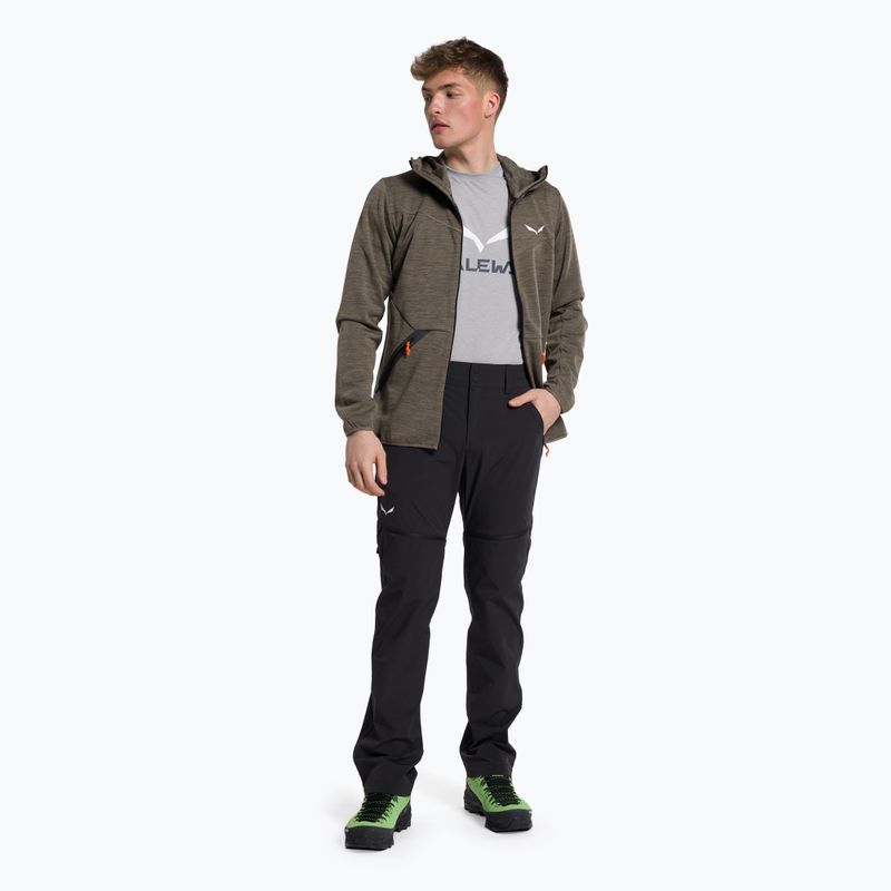 Pantaloni da trekking Salewa da uomo Talveno 2 DST 2/1 nero out 2