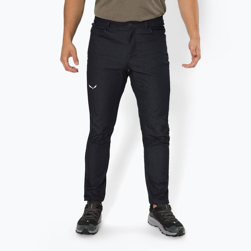 Pantaloni da arrampicata da uomo Salewa Agner Denim 2 jeans blu chiaro