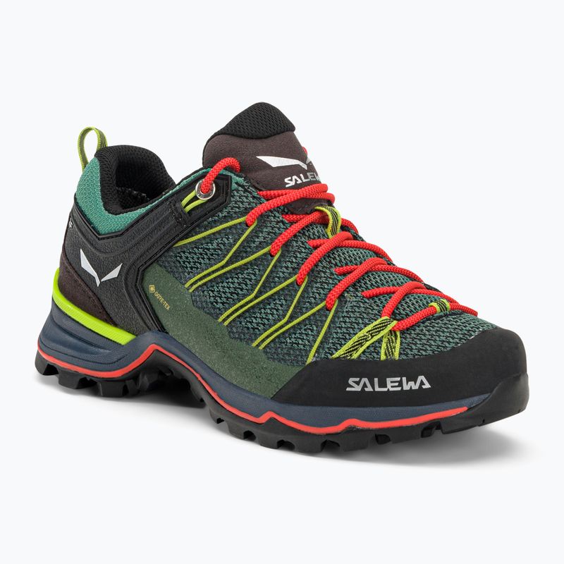 Salewa stivali da trekking da donna MTN Trainer Lite GTX verde feld/corallo fluo