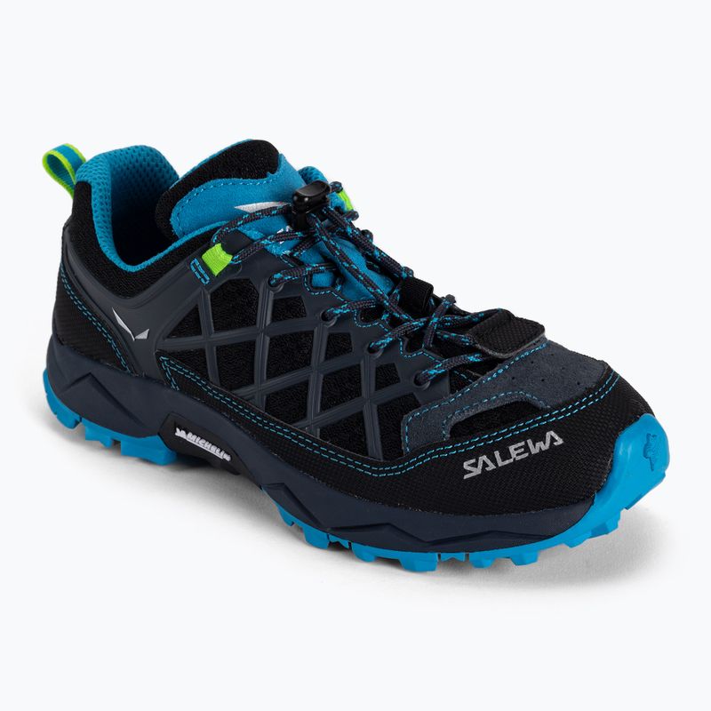 Scarponi da trekking Salewa Wildfire ombre blue/fluo green per bambini