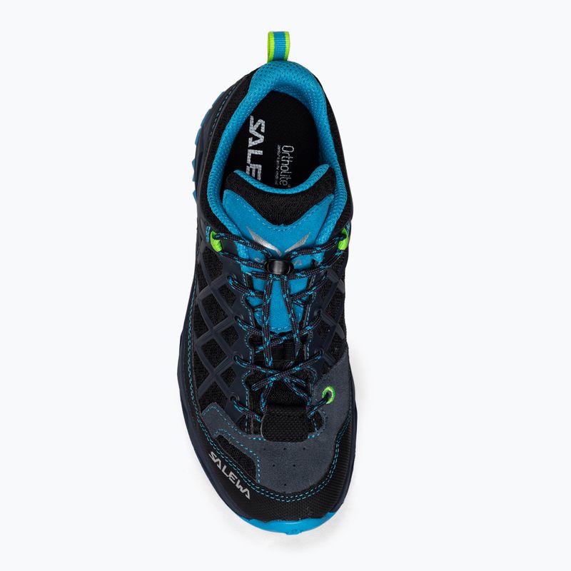Scarponi da trekking Salewa Wildfire ombre blue/fluo green per bambini 6