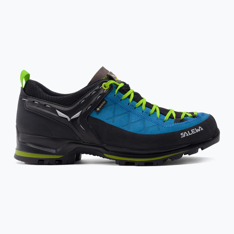 Stivali da trekking da uomo Salewa MTN Trainer 2 GTX blu danubio/verde fluo 2