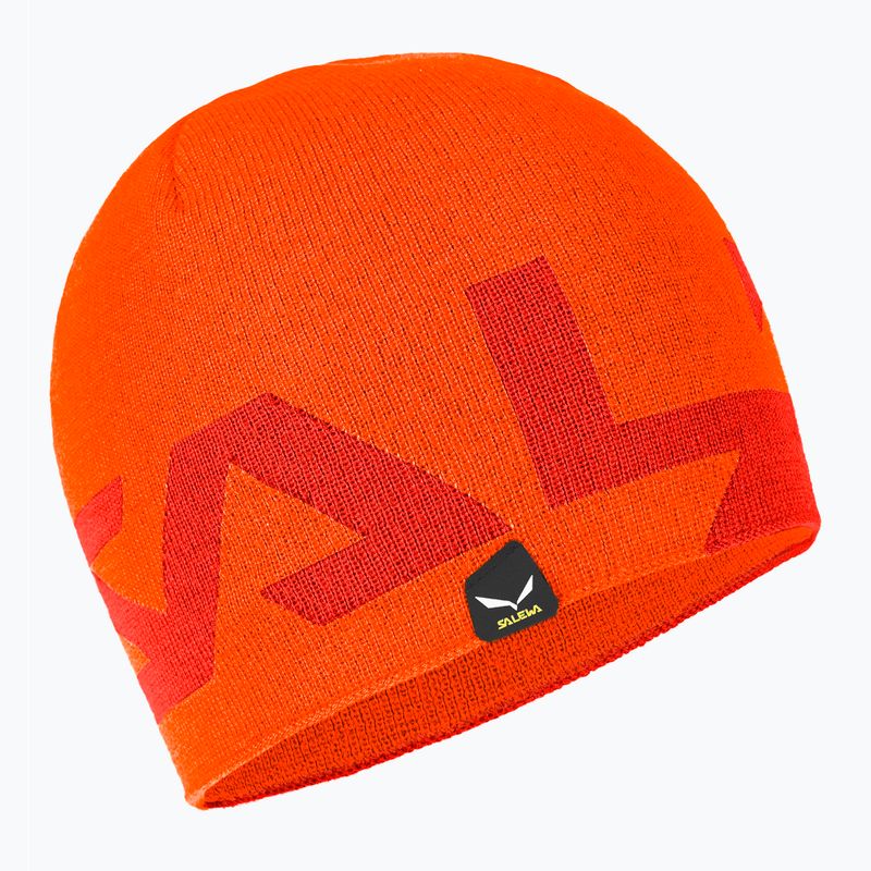 Salewa Antelao 2 Berretto invernale reversibile in lana rosso arancio/scuro 4