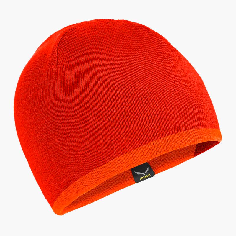 Salewa Antelao 2 Berretto invernale reversibile in lana rosso arancio/scuro 6