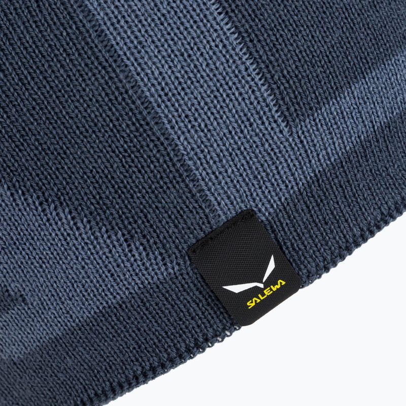 Salewa Antelao 2 Berretto invernale reversibile in lana blu ombra/pietra focaia 3