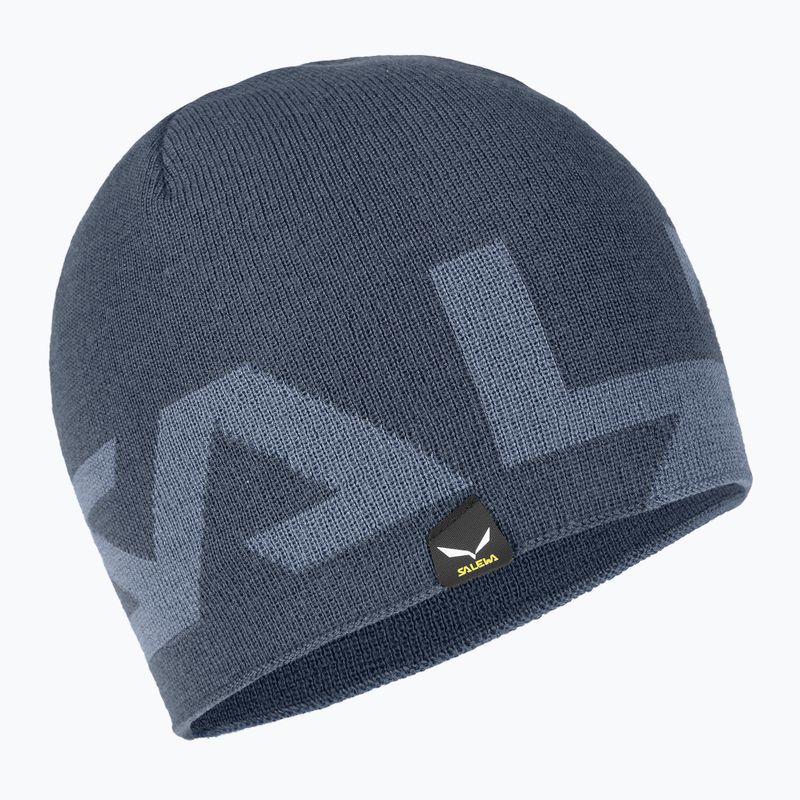 Salewa Antelao 2 Berretto invernale reversibile in lana blu ombra/pietra focaia 4