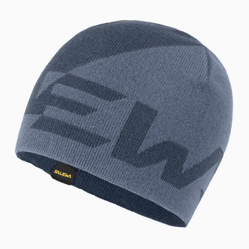 Salewa Antelao 2 Berretto invernale reversibile in lana blu ombra/pietra focaia 5