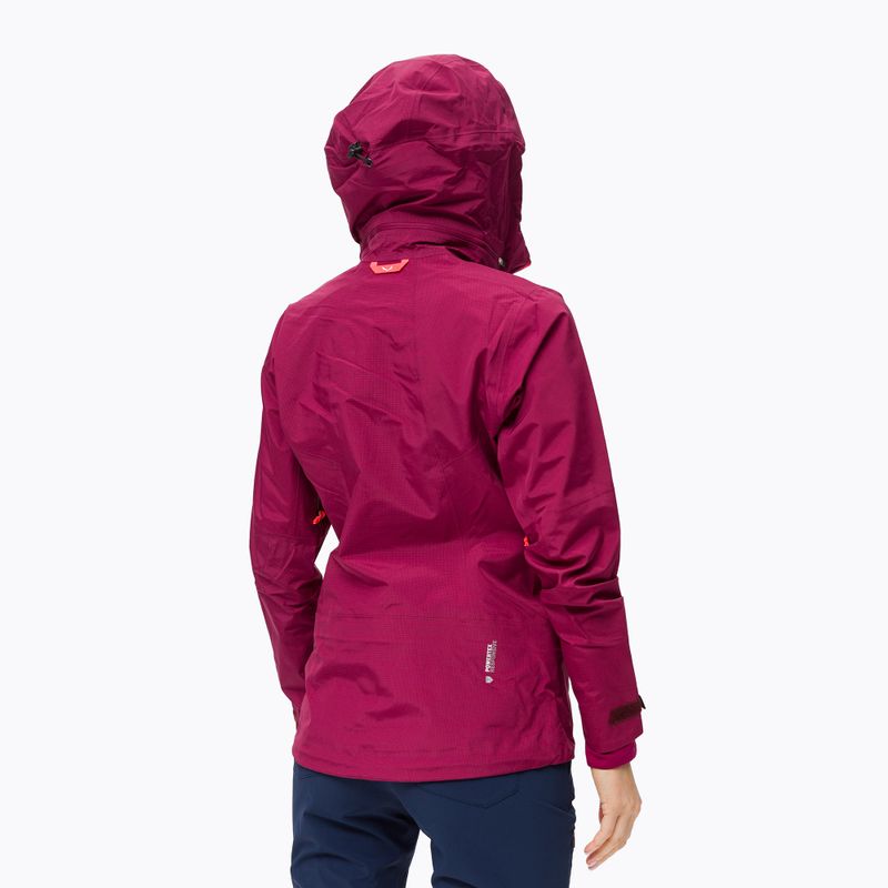 Giacca da pioggia Salewa da donna Sella Responsive rosso rodo 4