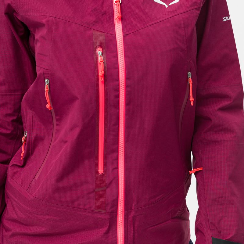 Giacca da pioggia Salewa da donna Sella Responsive rosso rodo 5