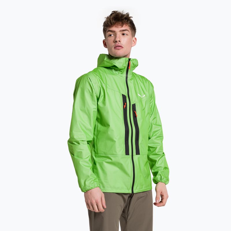 Giacca da pioggia Salewa Lagorai GTX Active da uomo, rana pallida