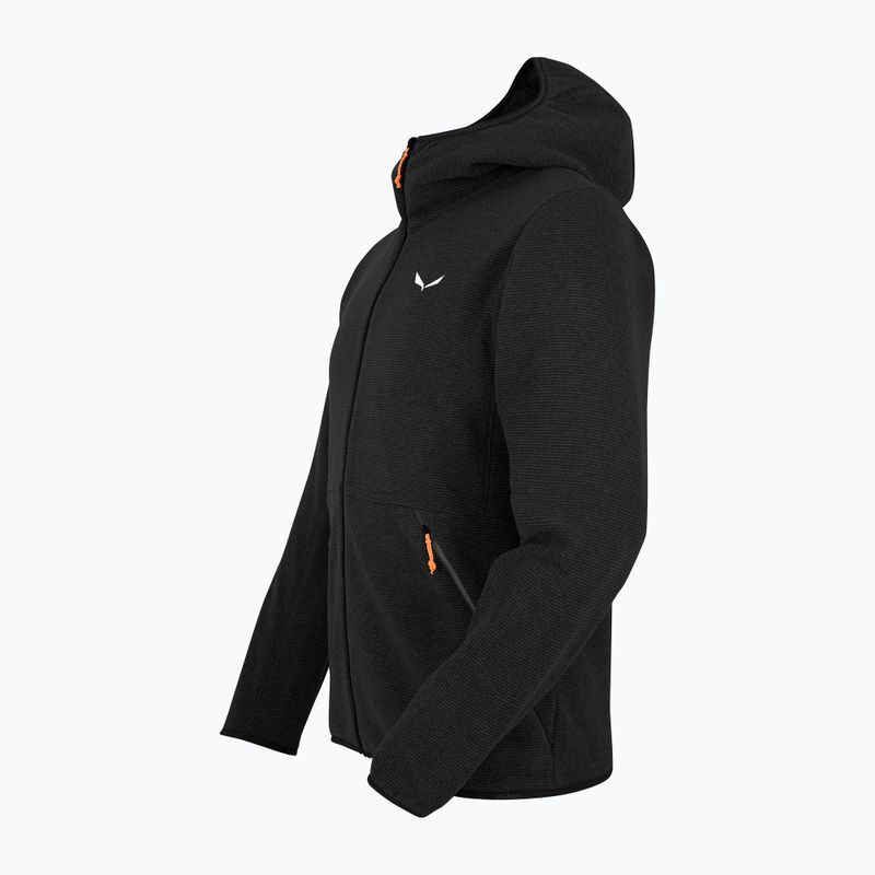 Felpa trekking da uomo Salewa Nuvolo PL black out melange 5