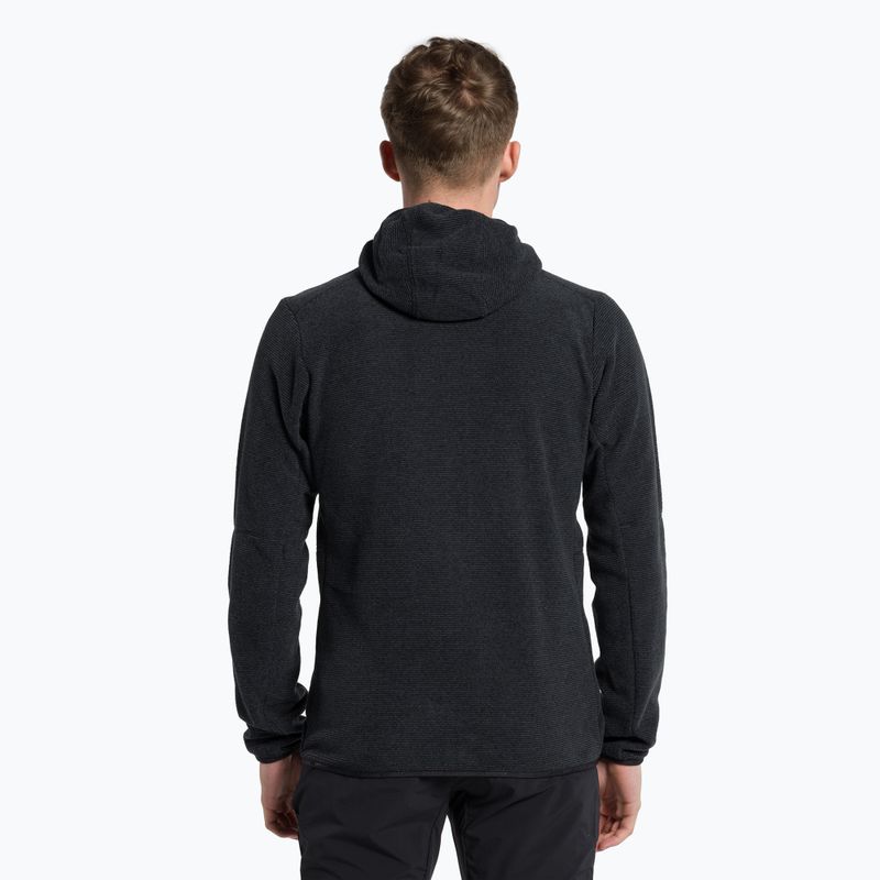 Felpa trekking da uomo Salewa Nuvolo PL black out melange 3