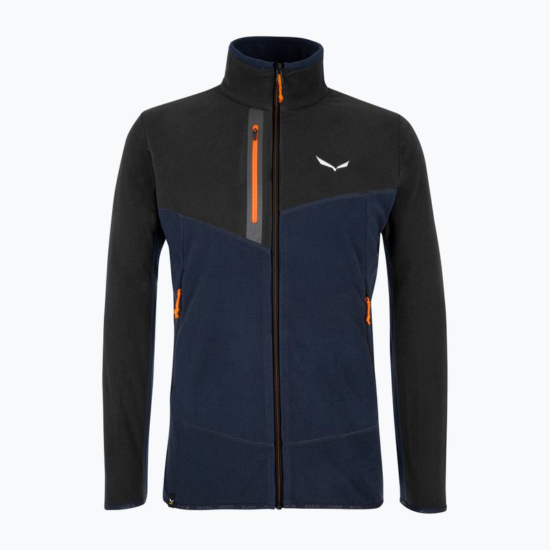 Felpa trekking uomo Salewa Paganella PL blazer navy/nero out 5