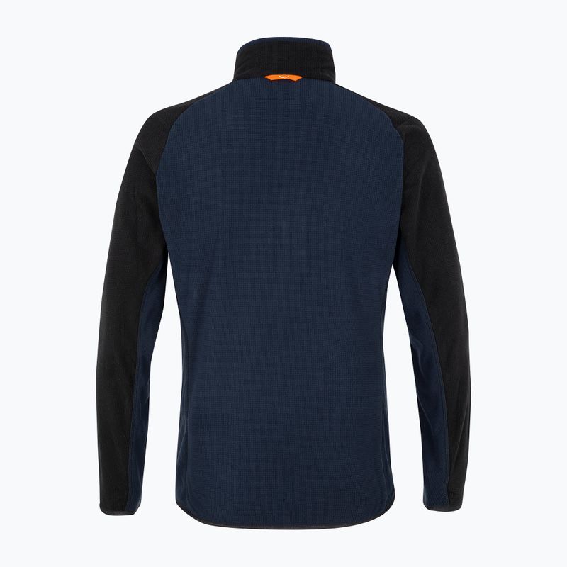Felpa trekking uomo Salewa Paganella PL blazer navy/nero out 7