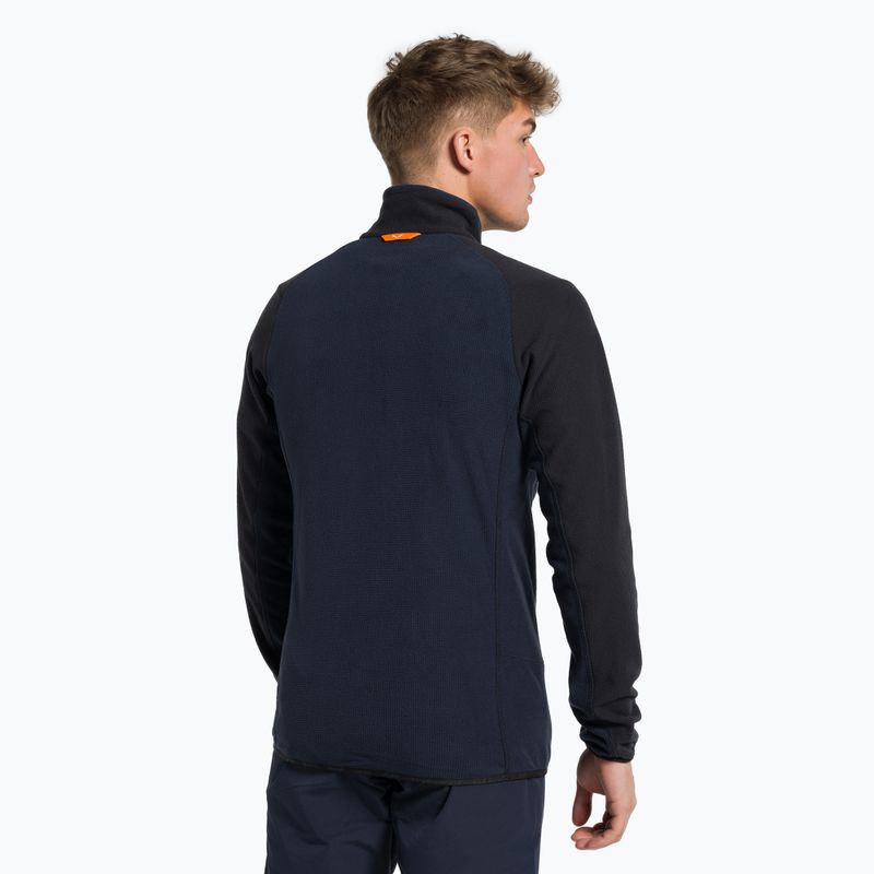 Felpa trekking uomo Salewa Paganella PL blazer navy/nero out 3