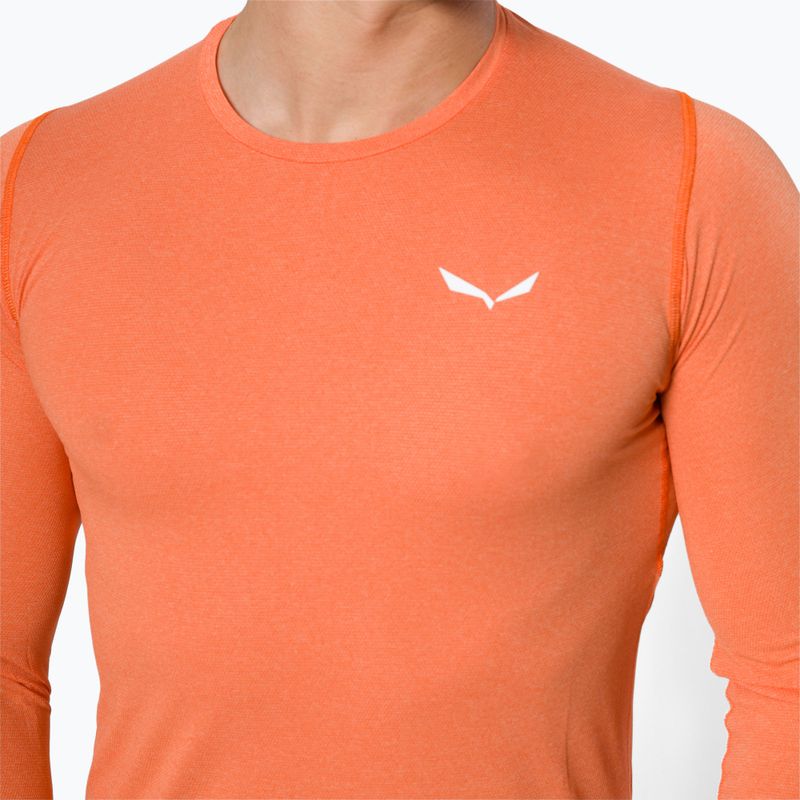 Salewa Pedroc 2 Dry uomo rosso arancio melange trekking longsleeve 4