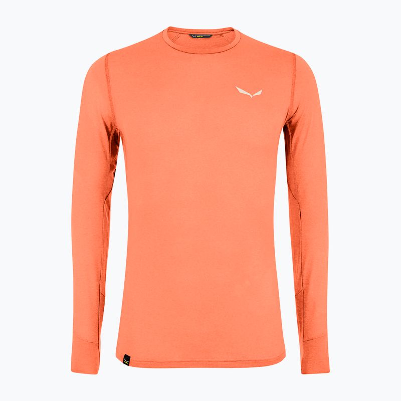 Salewa Pedroc 2 Dry uomo rosso arancio melange trekking longsleeve 5