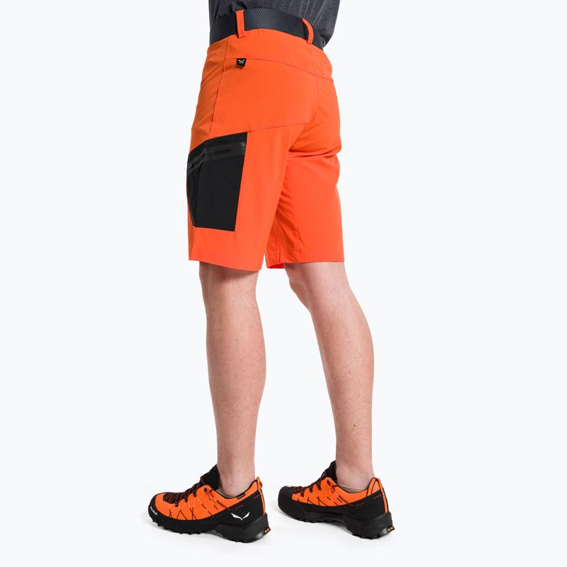 Pantaloncini da trekking da uomo Salewa Pedroc Cargo 2 rosso/arancio 3