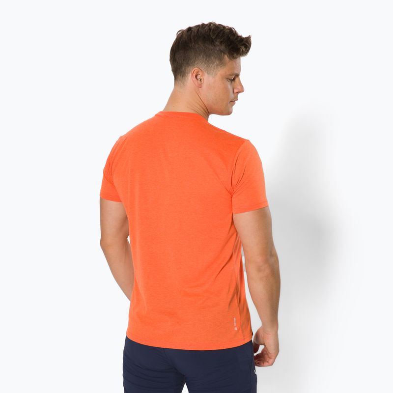Maglietta da trekking Salewa Solidlogo Dry rosso/arancio melange da uomo 3