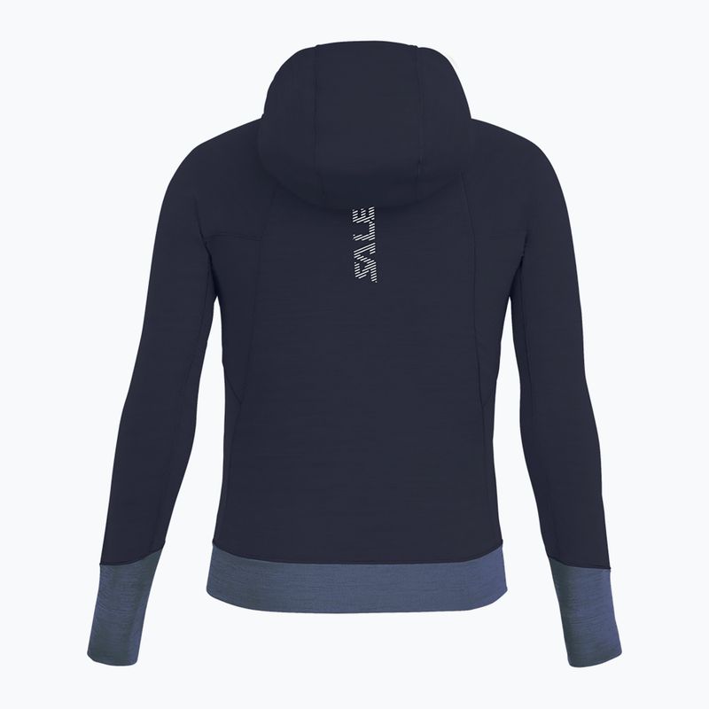 Felpa trekking da bambino Salewa Puez Hybrid PL FZ Hoody navy blazer melange 2