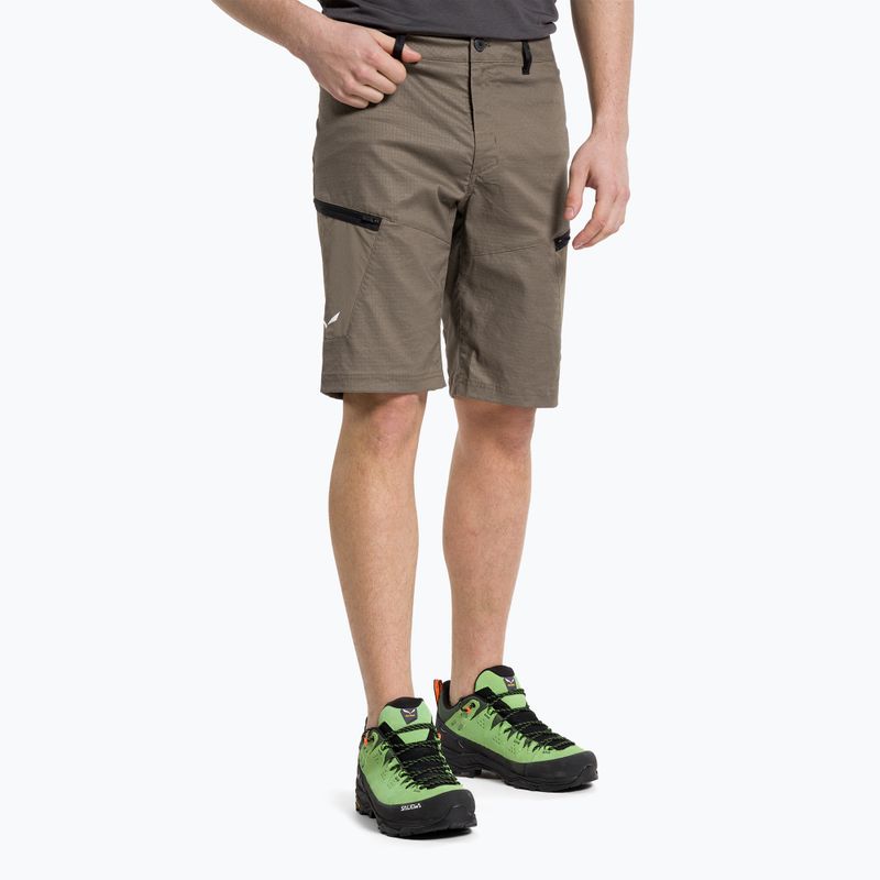 Salewa Lavaredo Pantaloncini da trekking da uomo in canapa con cordino elastico