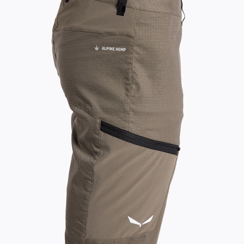 Salewa Lavaredo Pantaloncini da trekking da uomo in canapa con cordino elastico 4