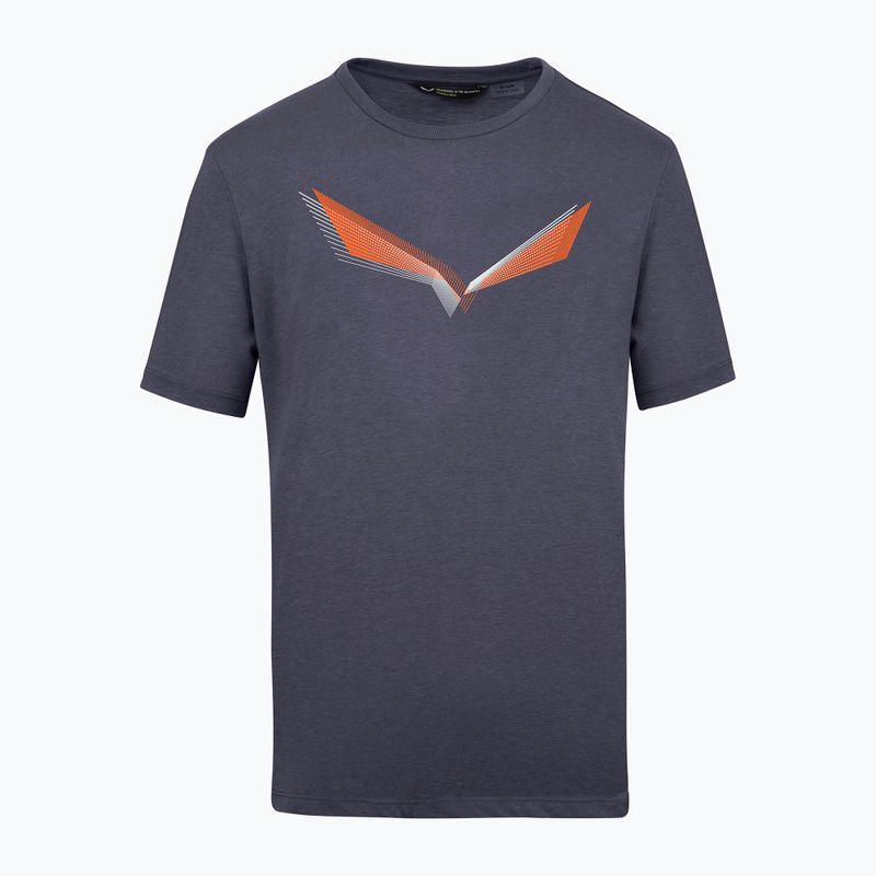 Camicia da trekking Salewa Lines Graphic Dry premium navy melange da uomo 4