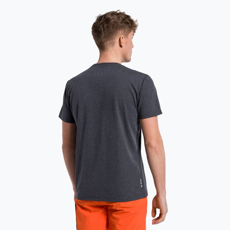Camicia da trekking Salewa Lines Graphic Dry premium navy melange da uomo 3