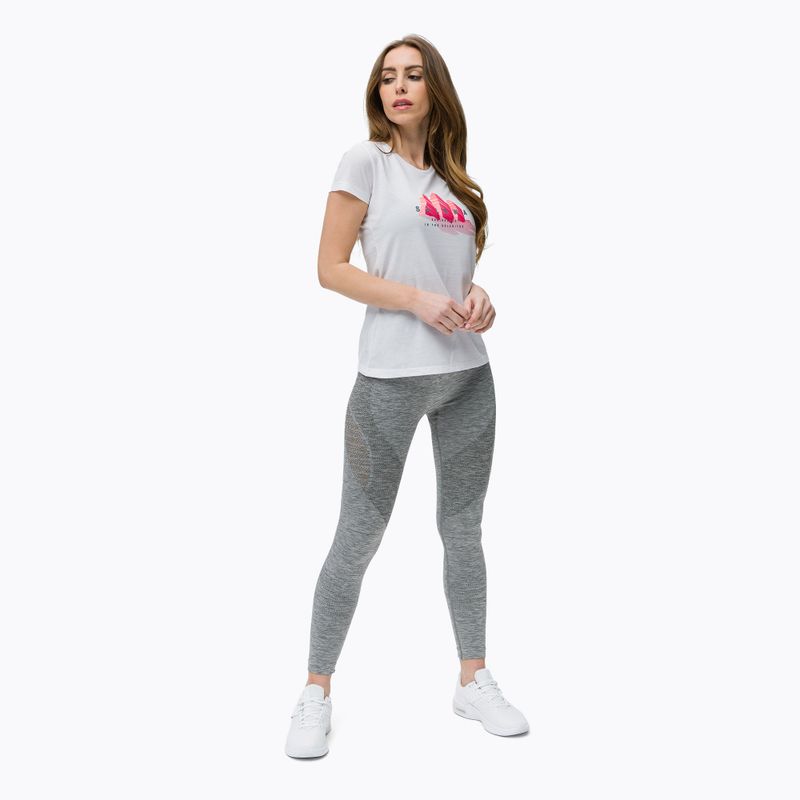 Maglietta trekking donna Salewa Lines Graphic Dry bianco ottico 2
