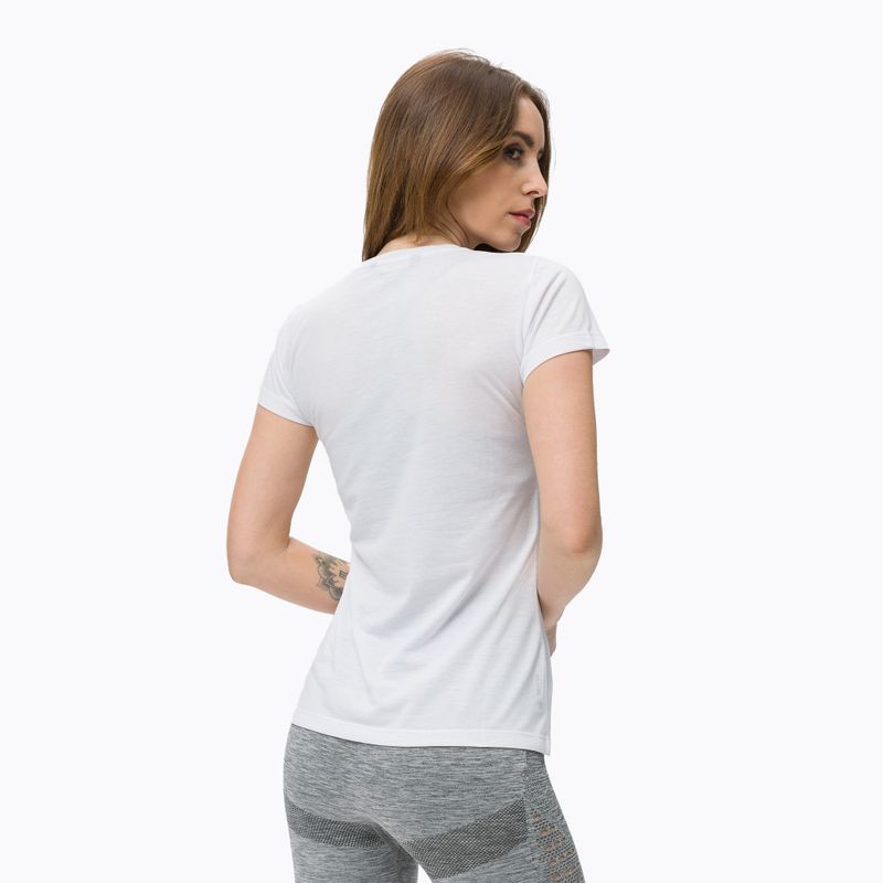 Maglietta trekking donna Salewa Lines Graphic Dry bianco ottico 3