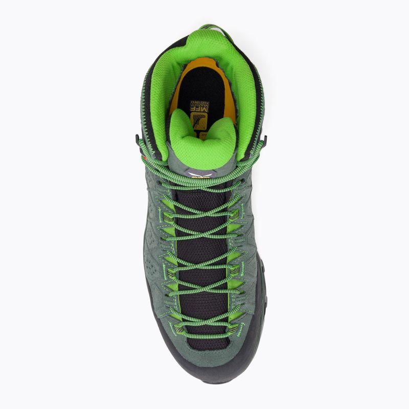 Scarponi da trekking da uomo Salewa Alp Trainer 2 Mid GTX verde grezzo/rana pallida 6