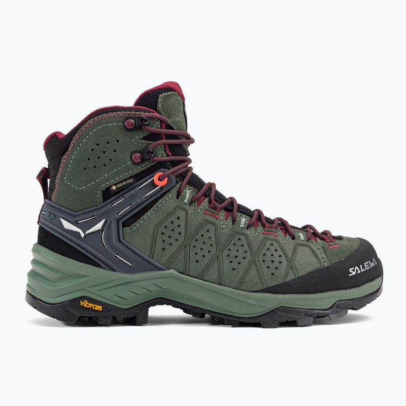 Stivali da trekking da donna Salewa Alp Trainer 2 Mid GTX verde anatra/rododendro 4