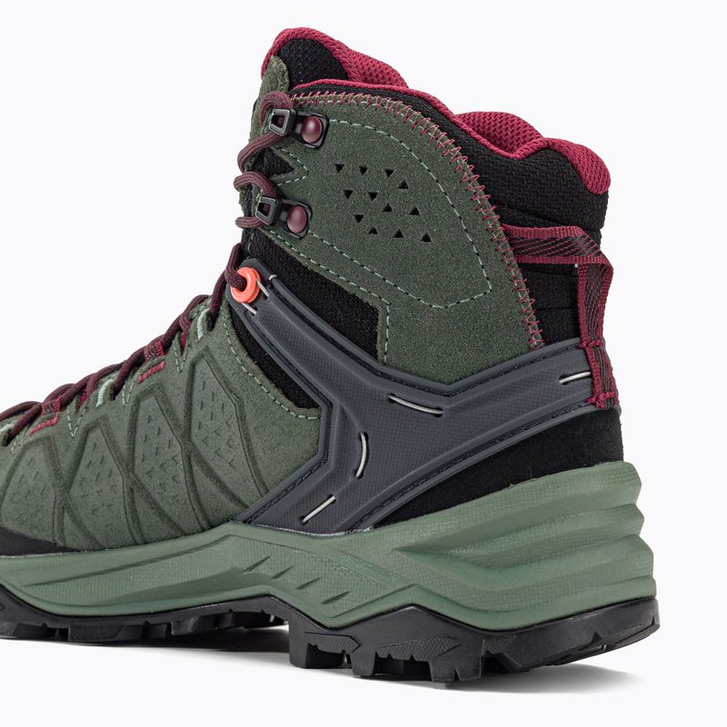 Stivali da trekking da donna Salewa Alp Trainer 2 Mid GTX verde anatra/rododendro 10