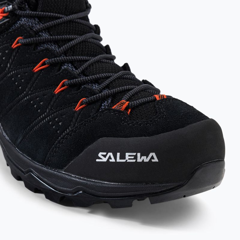 Scarponi da trekking da uomo Salewa Alp Mate Mid WP nero/arancio fluo 7