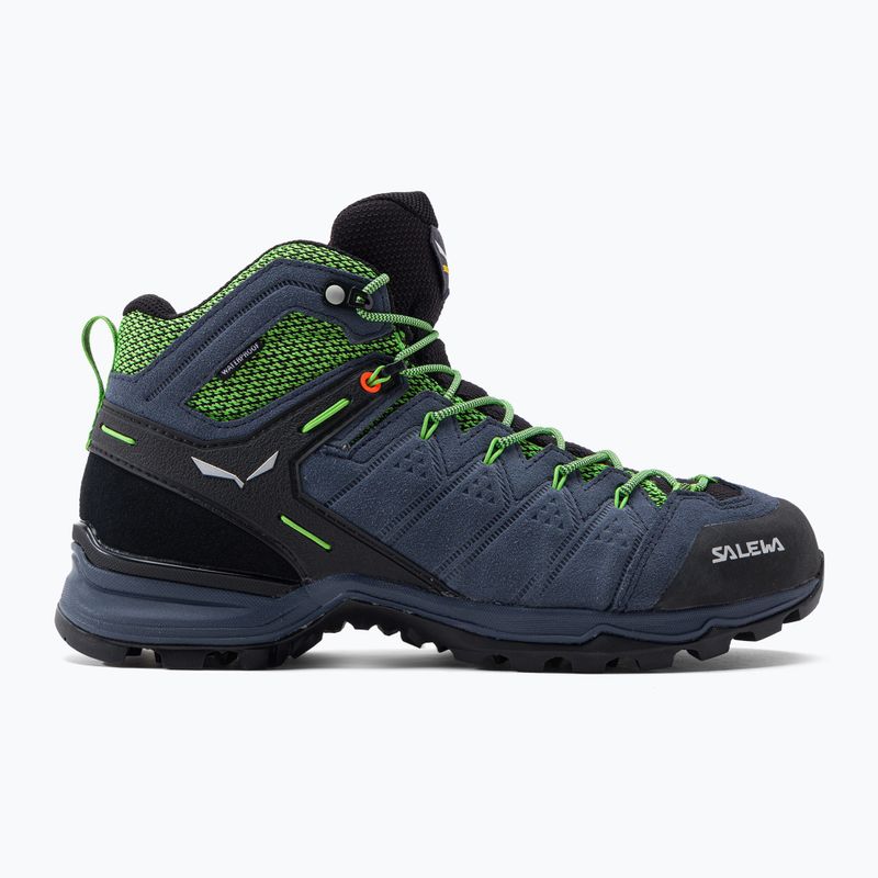 Scarponi da trekking da uomo Salewa Alp Mate Mid WP blu ombreggiato/rana pallida 2