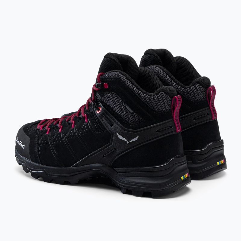 Stivali da trekking da donna Salewa Alp Mate Mid WP nero/rosa virtuale 3