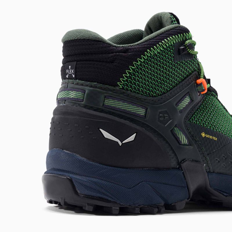 Salewa scarpe da trekking da uomo Ultra Flex 2 Mid GTX verde grezzo/rana pallida 8
