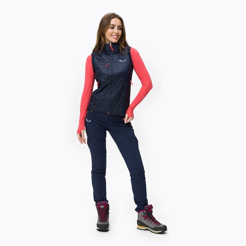Giacca trekking donna senza maniche Salewa Ortles Hybrid TWR navy 2