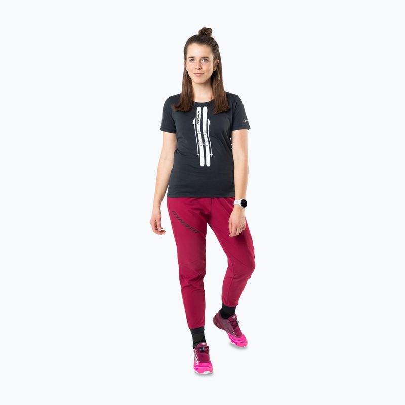 Maglietta donna DYNAFIT Graphic Co nera out/ski 2