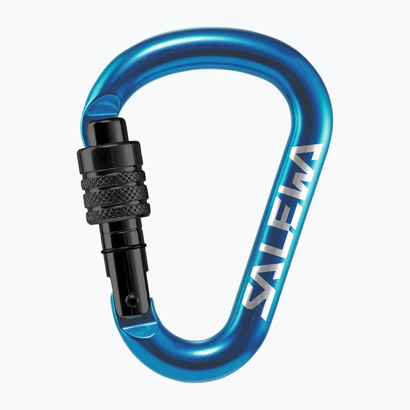 Moschettone da arrampicata Salewa HMS Screw G2 blue