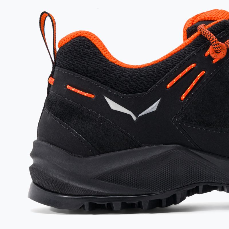 Salewa Wildfire Leather scarpe da trekking da uomo nero/arancio fluo 8