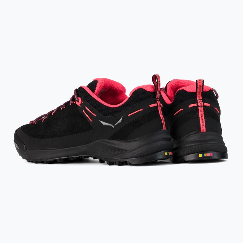 Salewa Wildfire Leather scarpe da trekking da donna nero/fluo coral 3