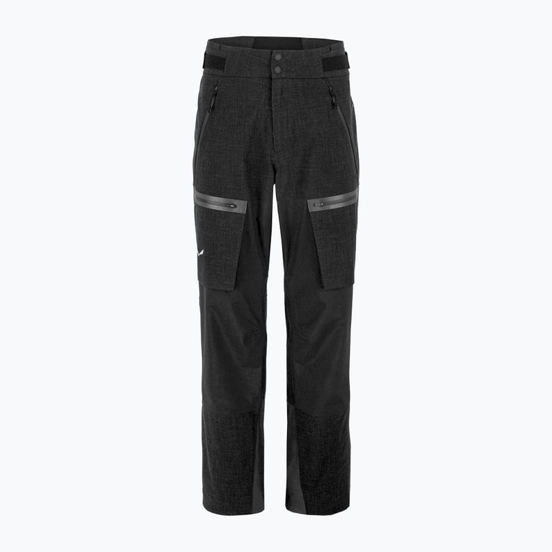 Pantaloni a membrana Salewa Sella 3L PTXR da uomo, nero out 5