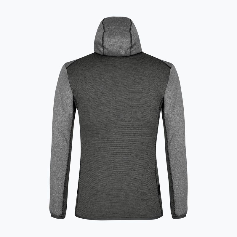 Felpa trekking uomo Salewa Puez Melange PL FZ Hoody nero melange 5