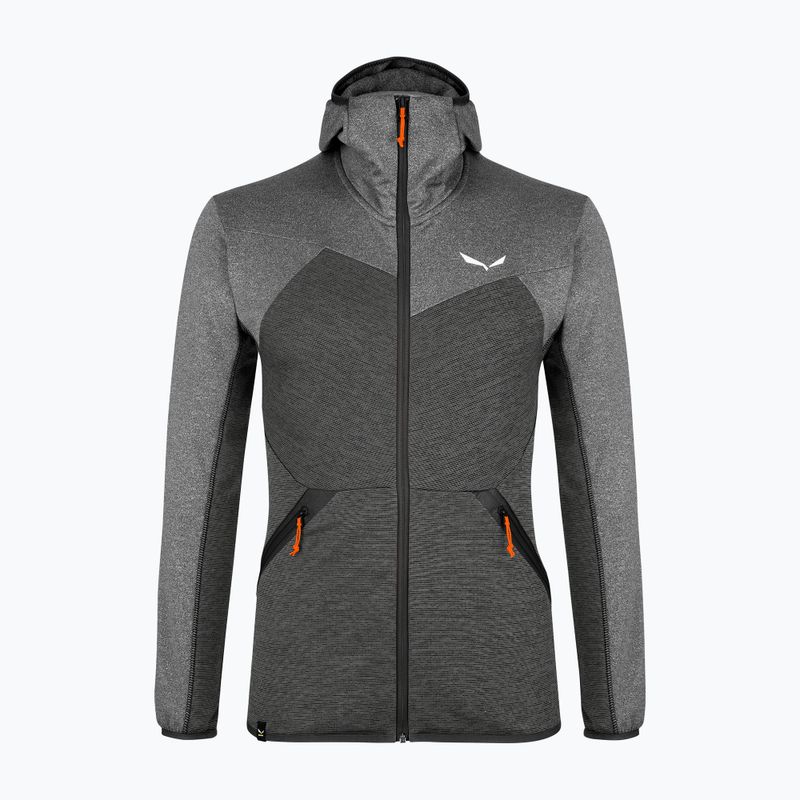 Felpa trekking uomo Salewa Puez Melange PL FZ Hoody nero melange 6