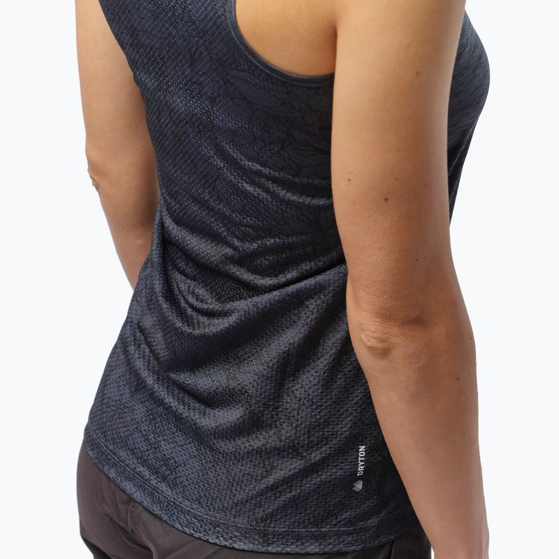Maglietta trekking donna Salewa Puez Graphic Dry Tank nero melange 7