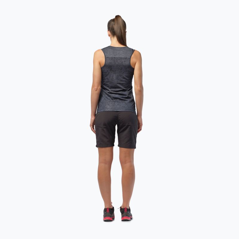 Maglietta trekking donna Salewa Puez Graphic Dry Tank nero melange 3